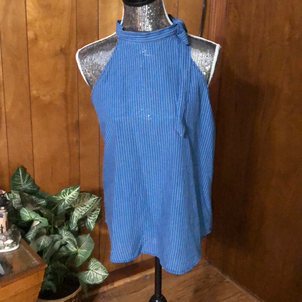 Anna Grace Halter Neck Blouse